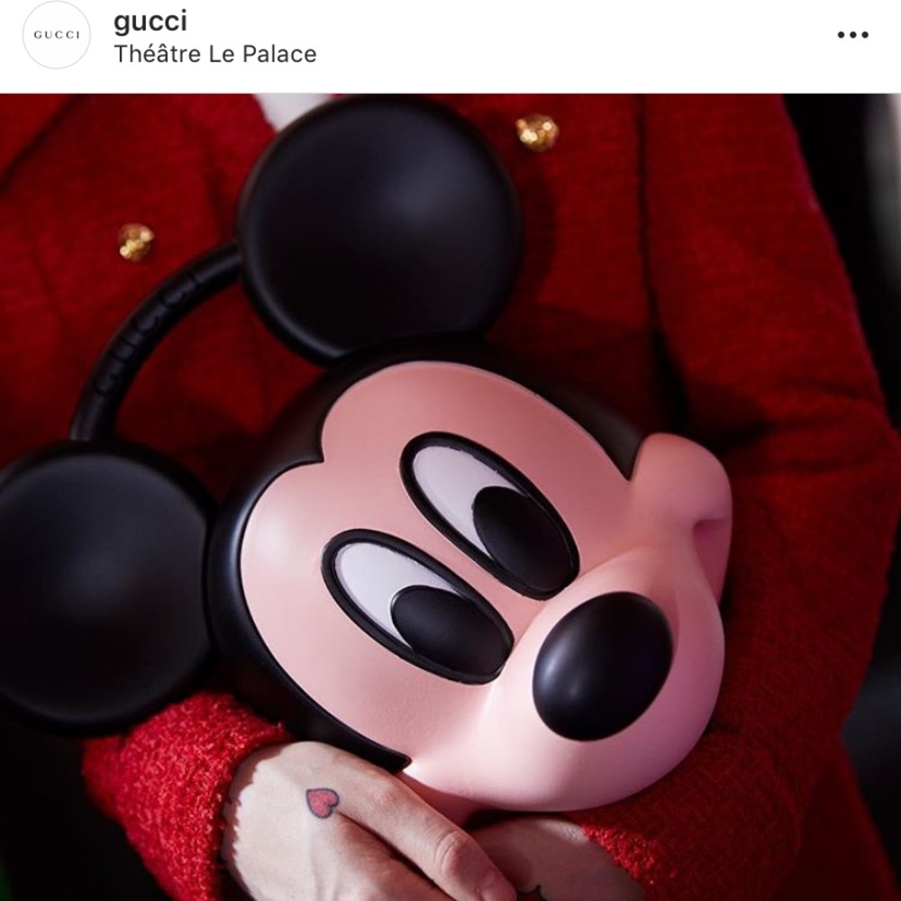 Vintage hard Mickey Mouse bag- like GUCCI SS19